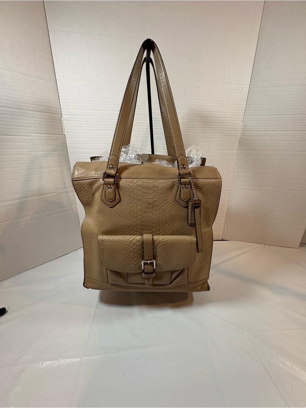 Coach Charlie Python-Embossed Leather Tote — F28723 - Picture 2 of 16